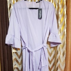 Lilac ruffle dress